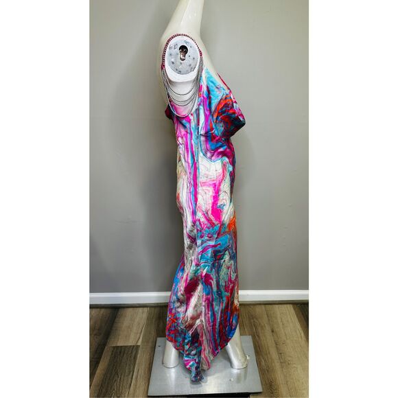 NWT My Beachy Side Cotton Candy Side Slit Dress Size Large $385 - Picture 8 of 11